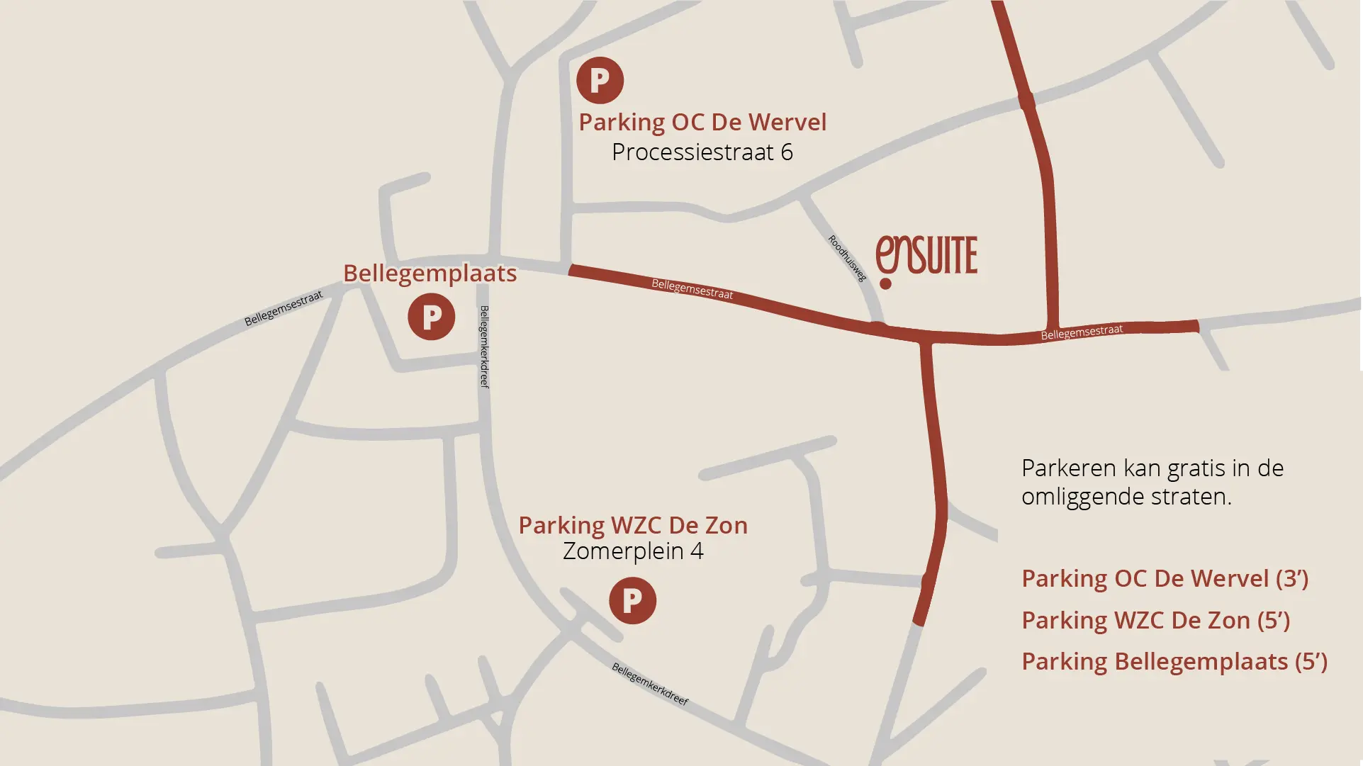 kaart waar te parkeren